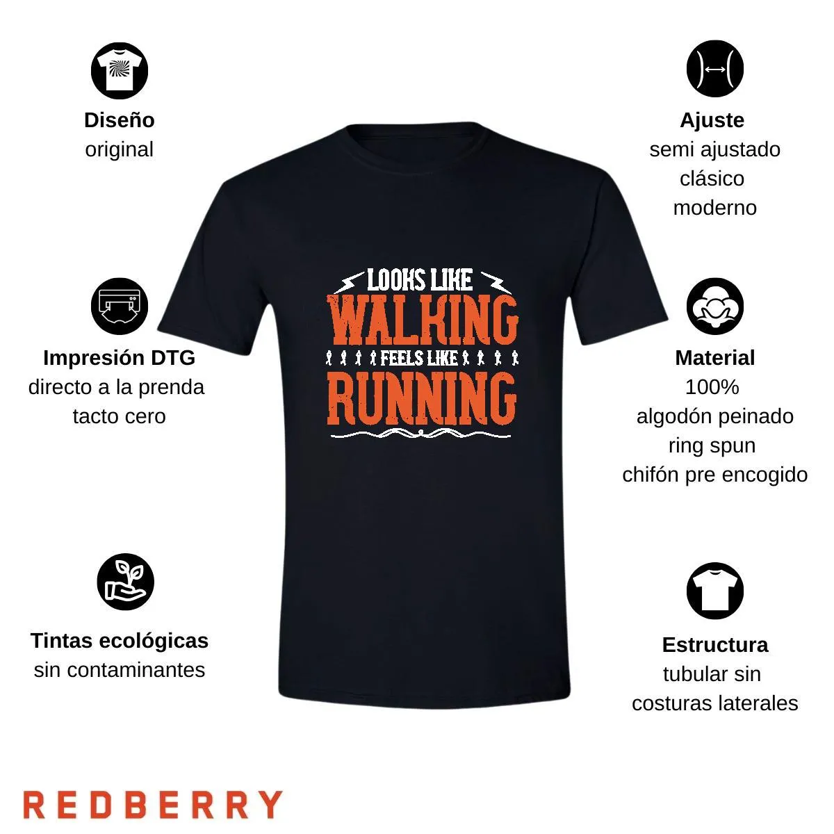 Playera Hombre Running Correr Maratón RN1019