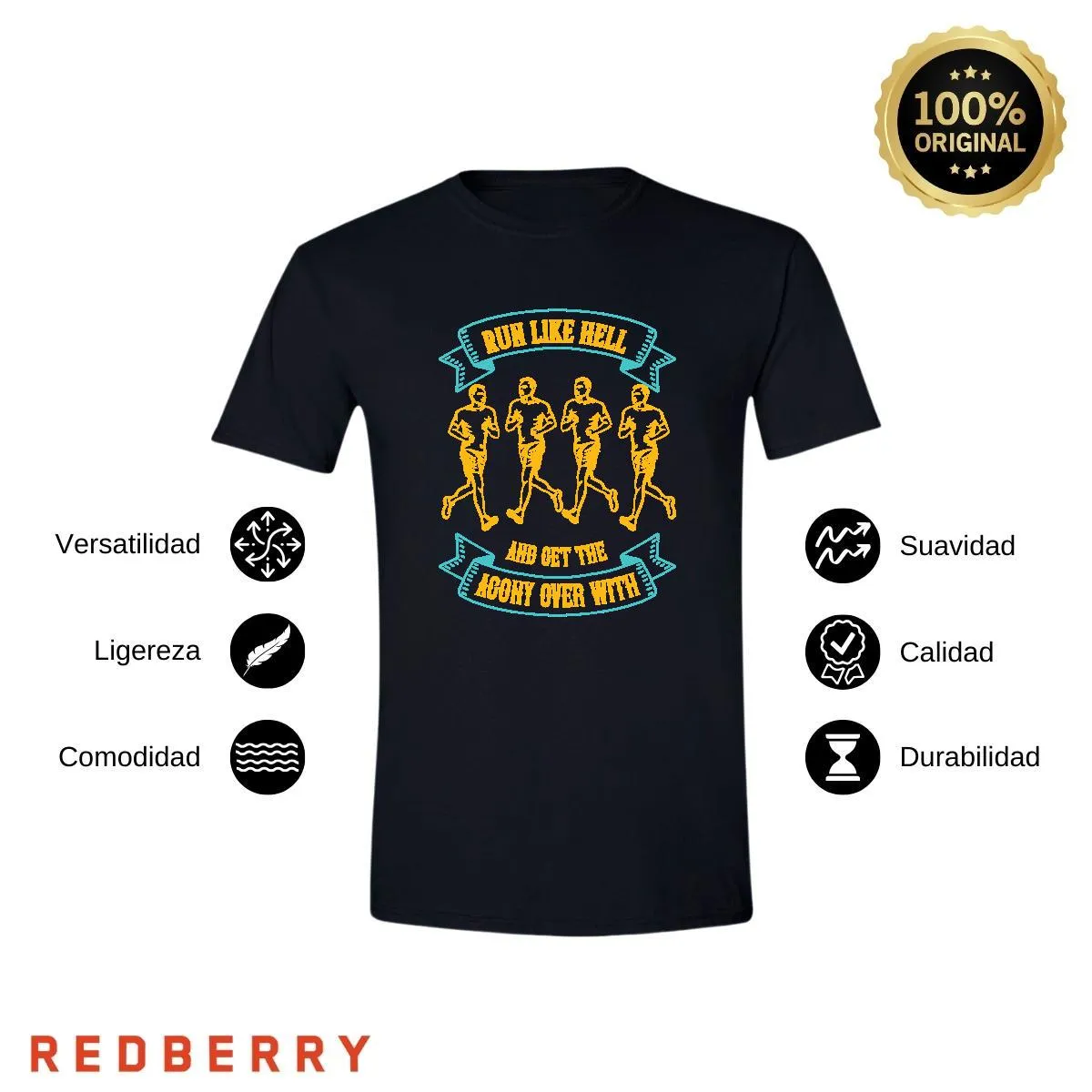 Playera Hombre Running Correr Maratón RN1024