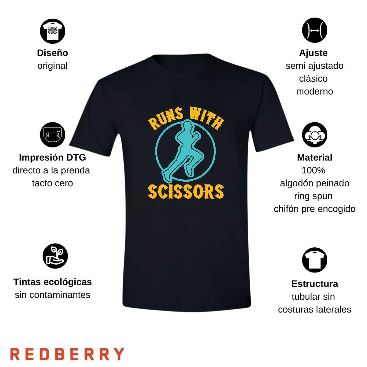 Playera Hombre Running Correr Maratón RN1026