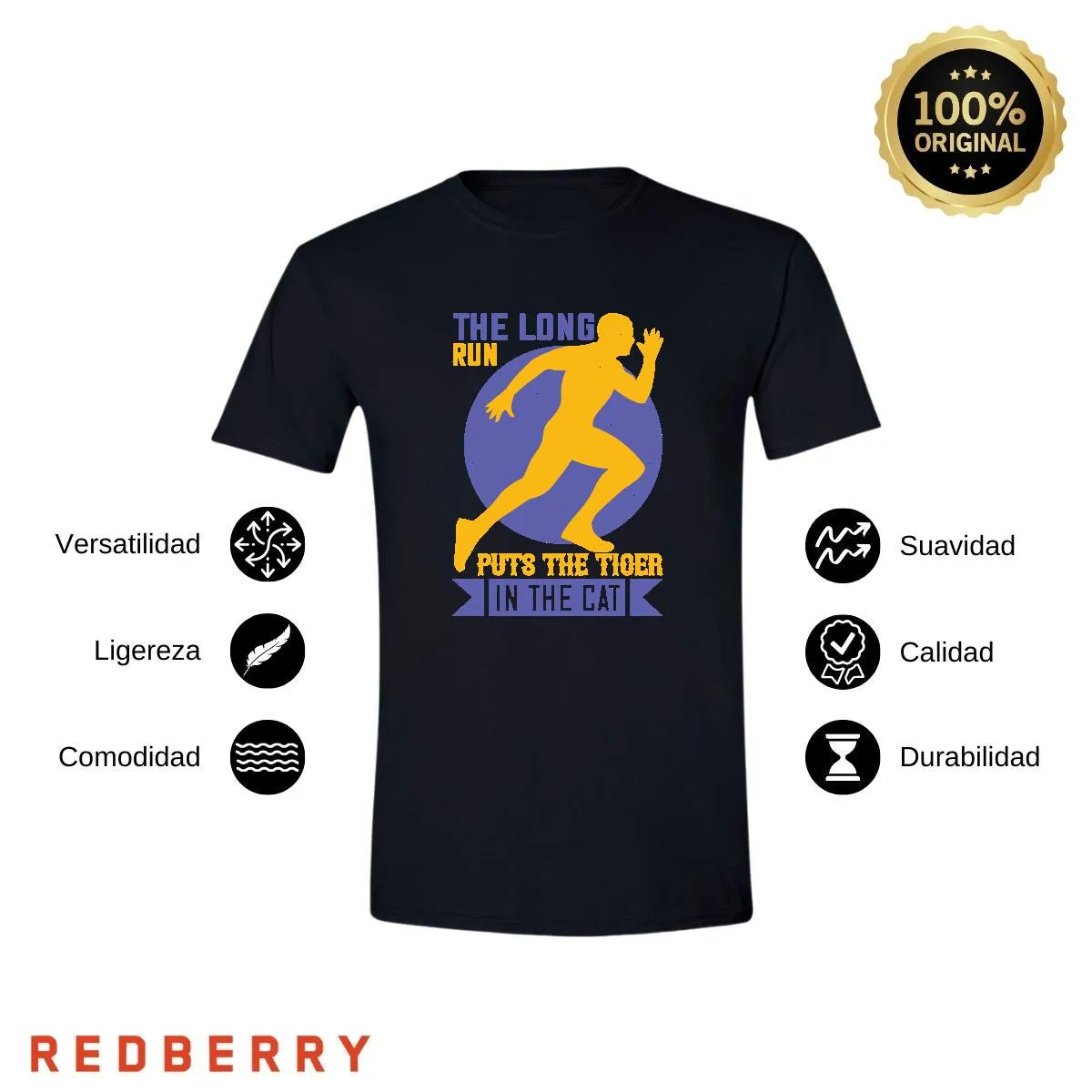 Playera Hombre Running Correr Maratón RN1036
