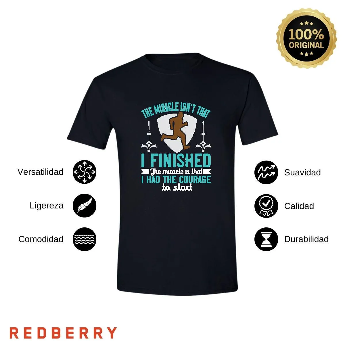 Playera Hombre Running Correr Maratón RN1038