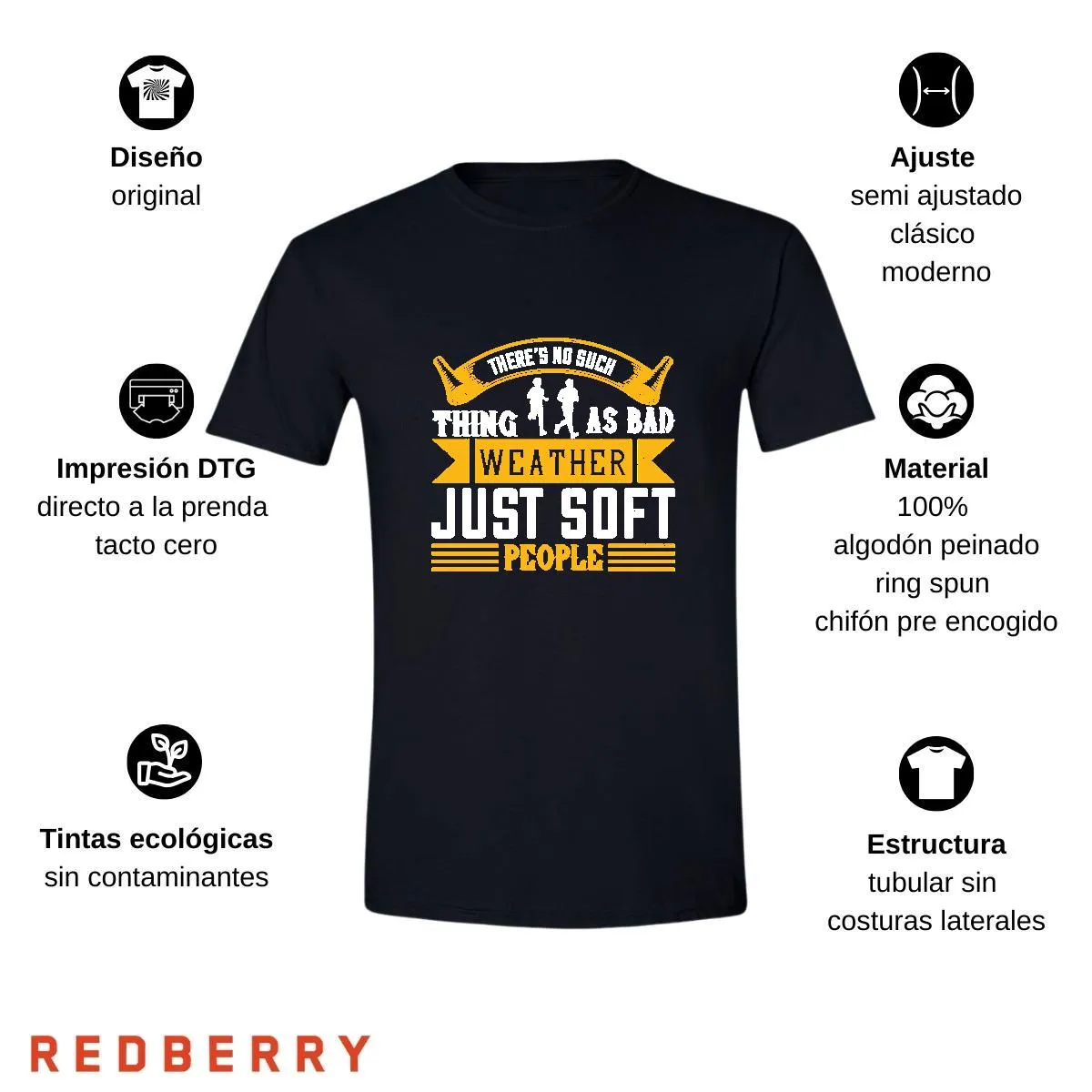 Playera Hombre Running Correr Maratón RN1043