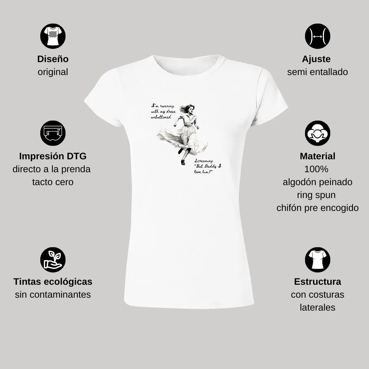 Playera Mujer Taylor Swift I'm running 831B