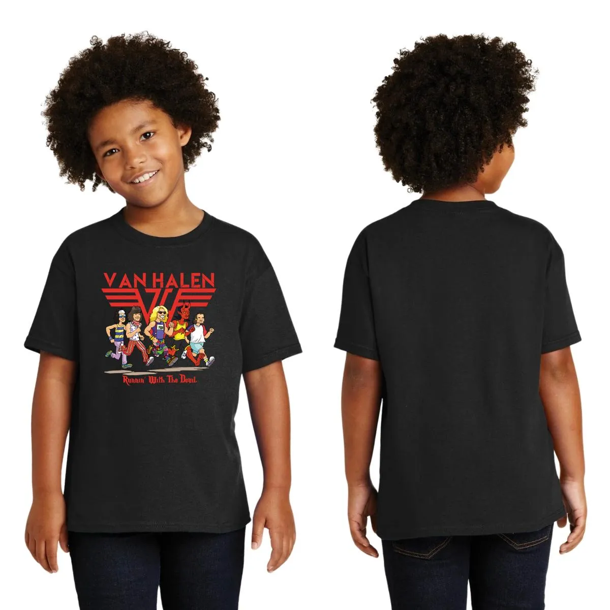 Playera Niño Niña Rock Van Halen Running with the devil 1005