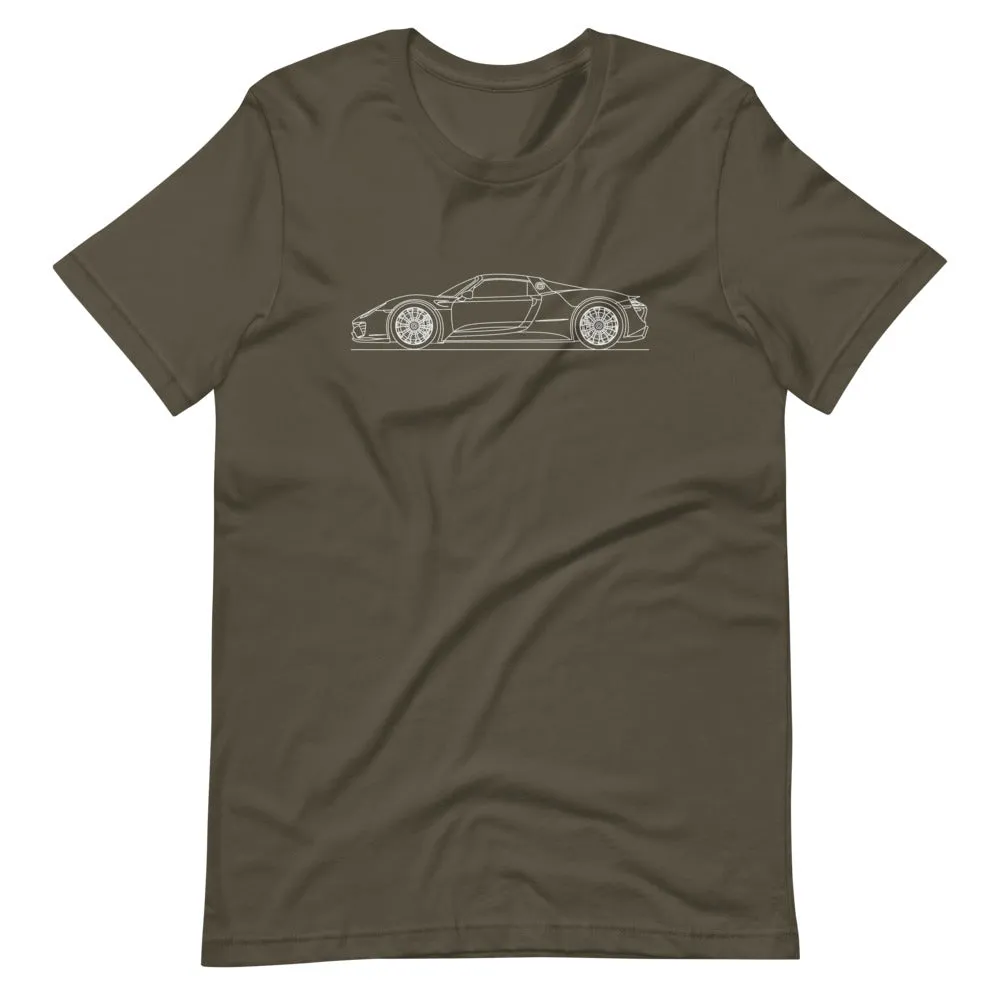 Porsche 918 Spyder silhouette T-shirt