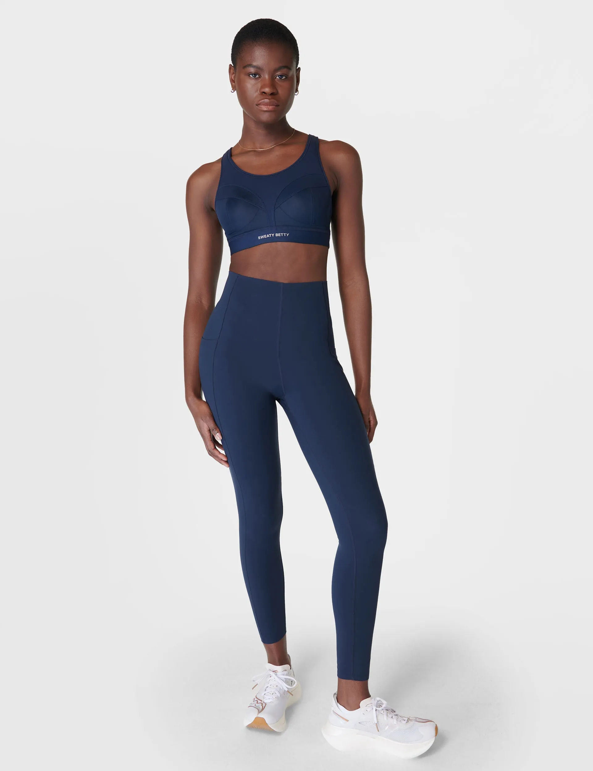 Power Pro Running Bra - Navy Blue