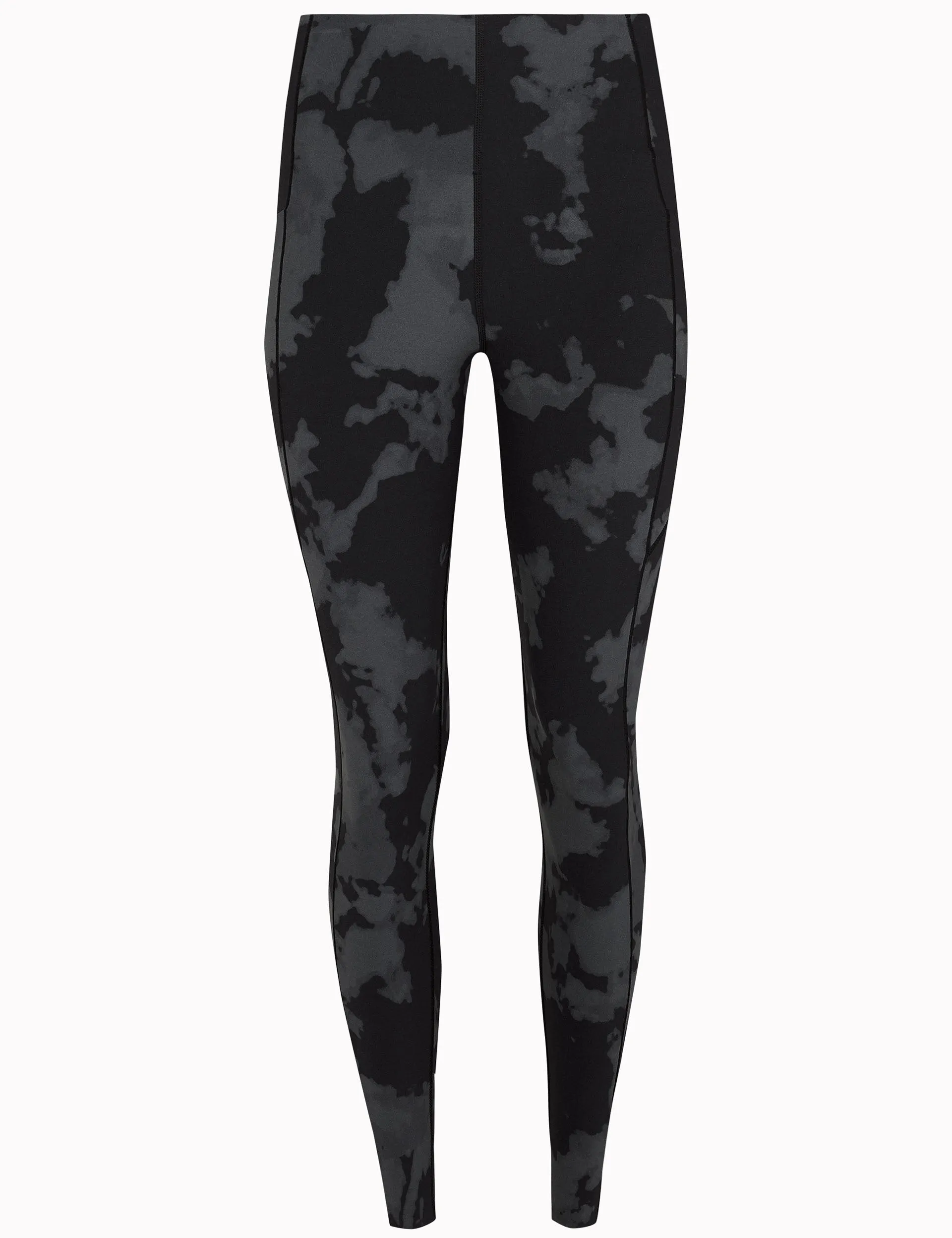 Power UltraSculpt High Waisted Gym Leggings - Black Fade Print