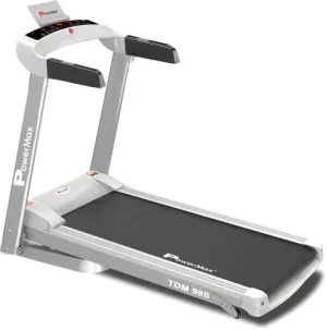 PowerMax Fitness TDM-99S 1.5HP (3HP Peak) Motorized Treadmill with Free Installation Assistance, Home Use & Automatic Programs