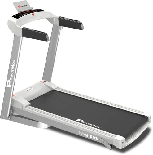 PowerMax Fitness TDM-99S 1.5HP (3HP Peak) Motorized Treadmill with Free Installation Assistance, Home Use & Automatic Programs