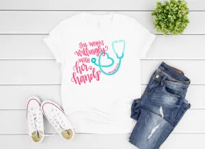 Proverbs 31:13 Nurses Short Sleeve Tee
