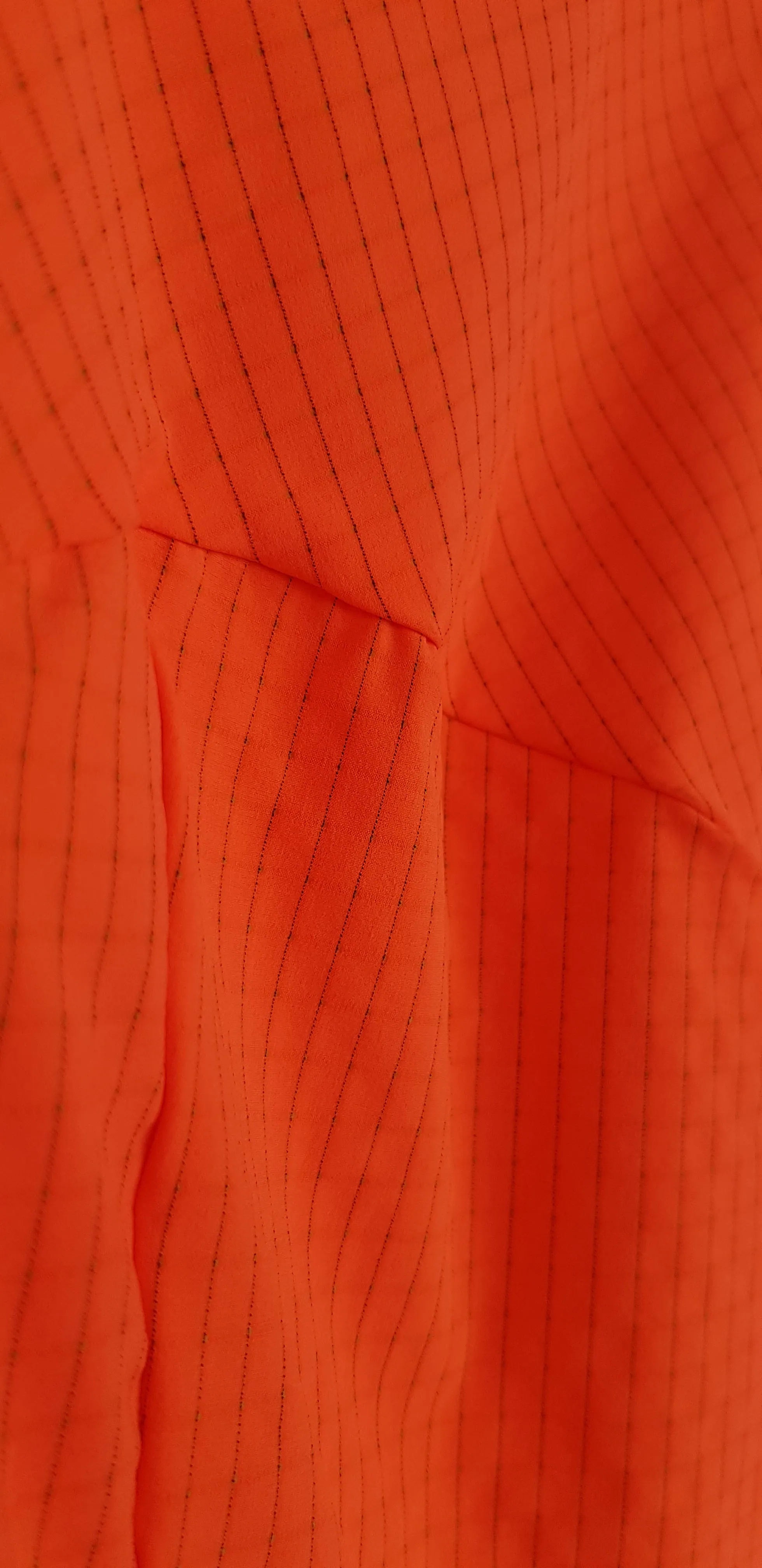 Q36.5 PINSTRIPE MENS JERSEY PERSIMON (ORANGE)