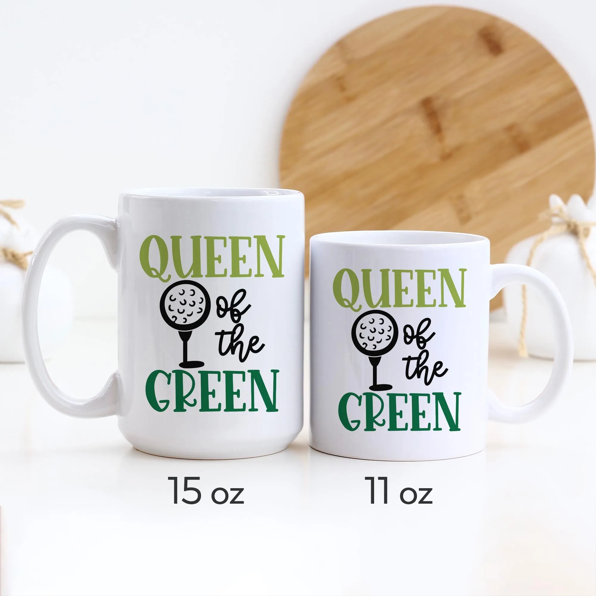 Queen Of The Green Golf Ceramic Mug