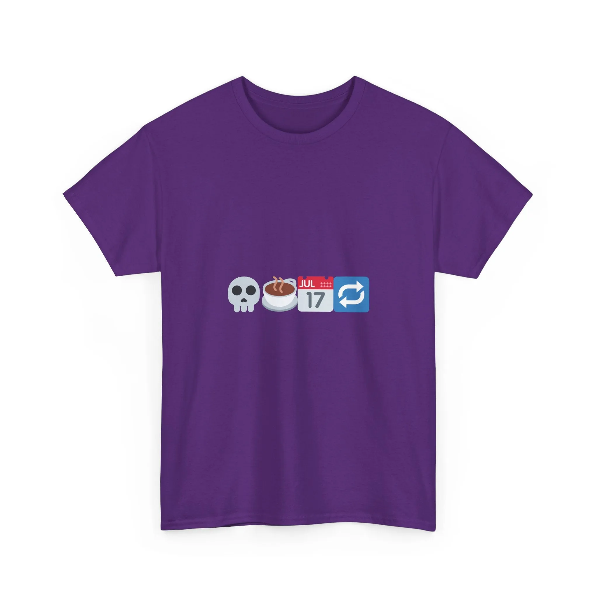 "Dead Inside But Caffeinated" Unisex Heavy Cotton Tee