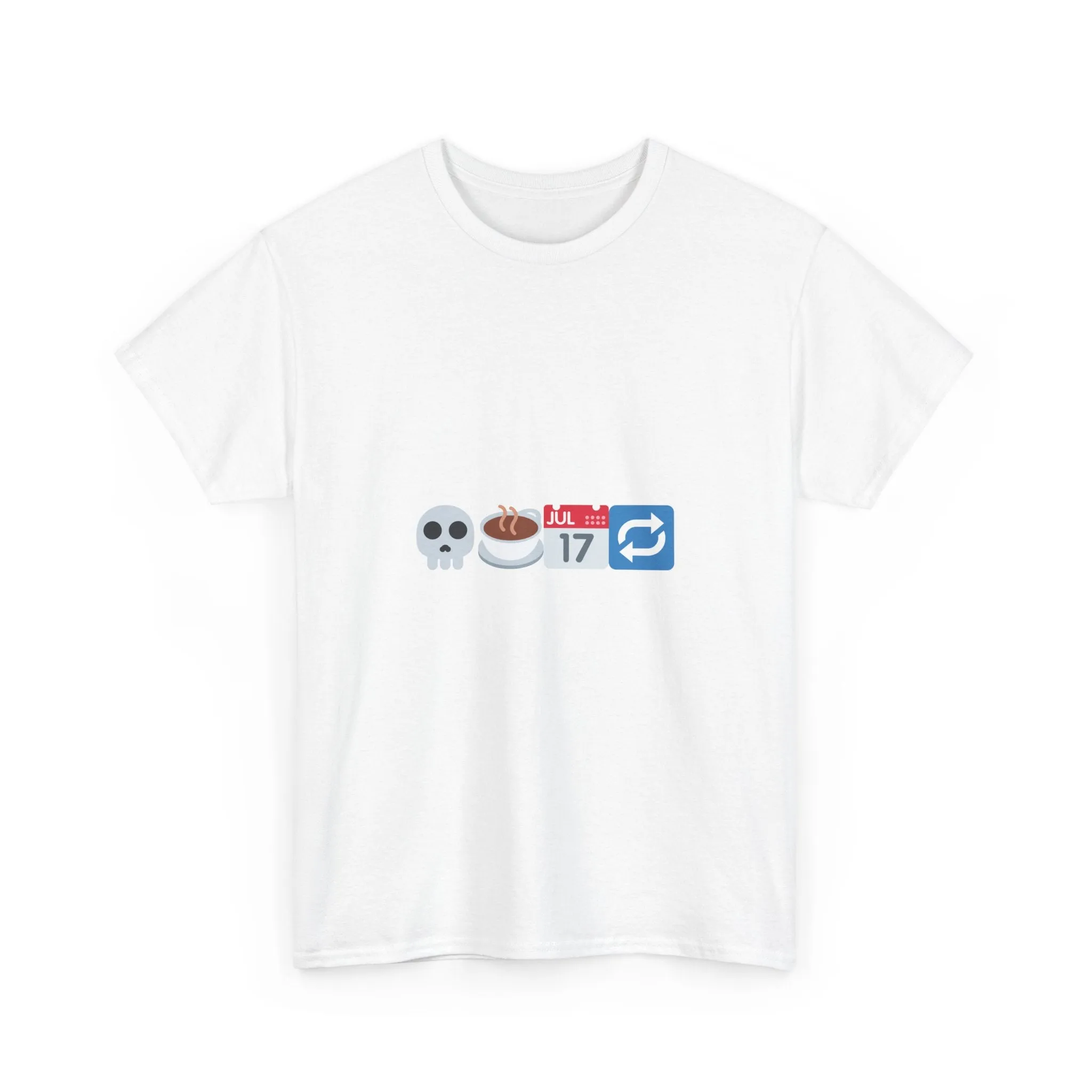 "Dead Inside But Caffeinated" Unisex Heavy Cotton Tee