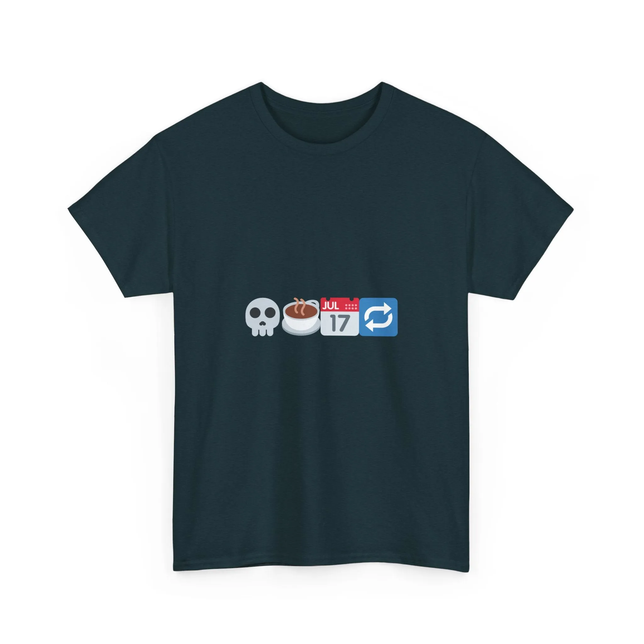 "Dead Inside But Caffeinated" Unisex Heavy Cotton Tee