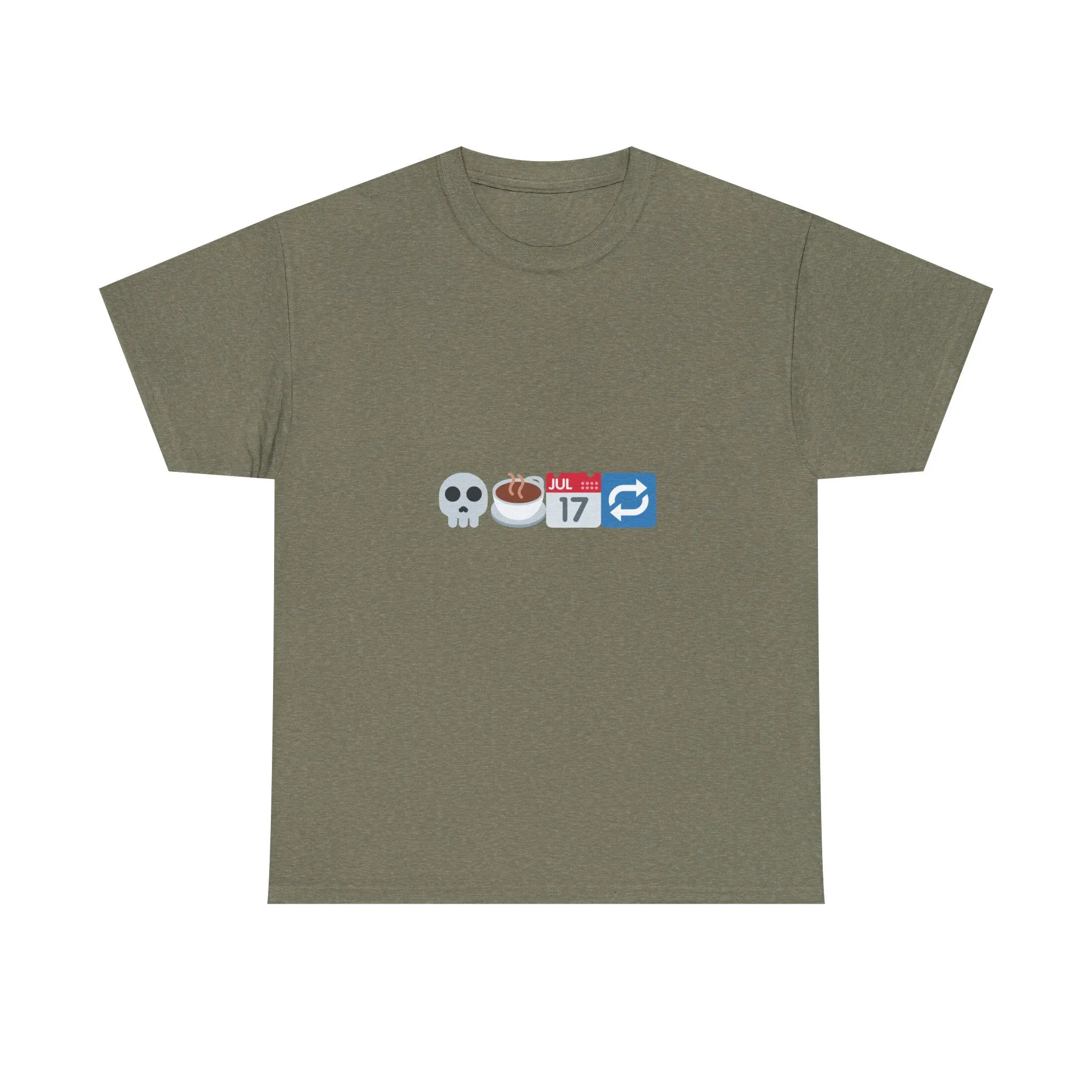 "Dead Inside But Caffeinated" Unisex Heavy Cotton Tee
