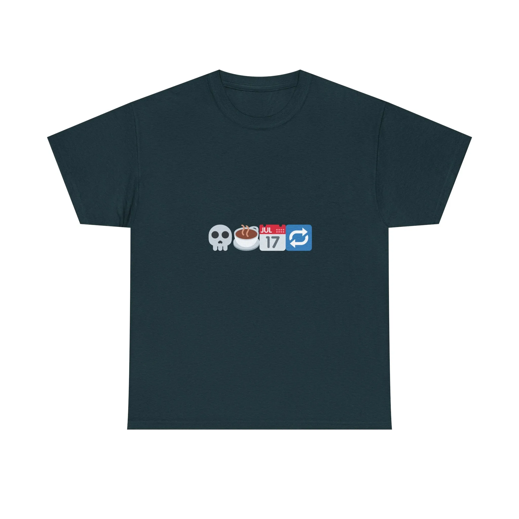 "Dead Inside But Caffeinated" Unisex Heavy Cotton Tee