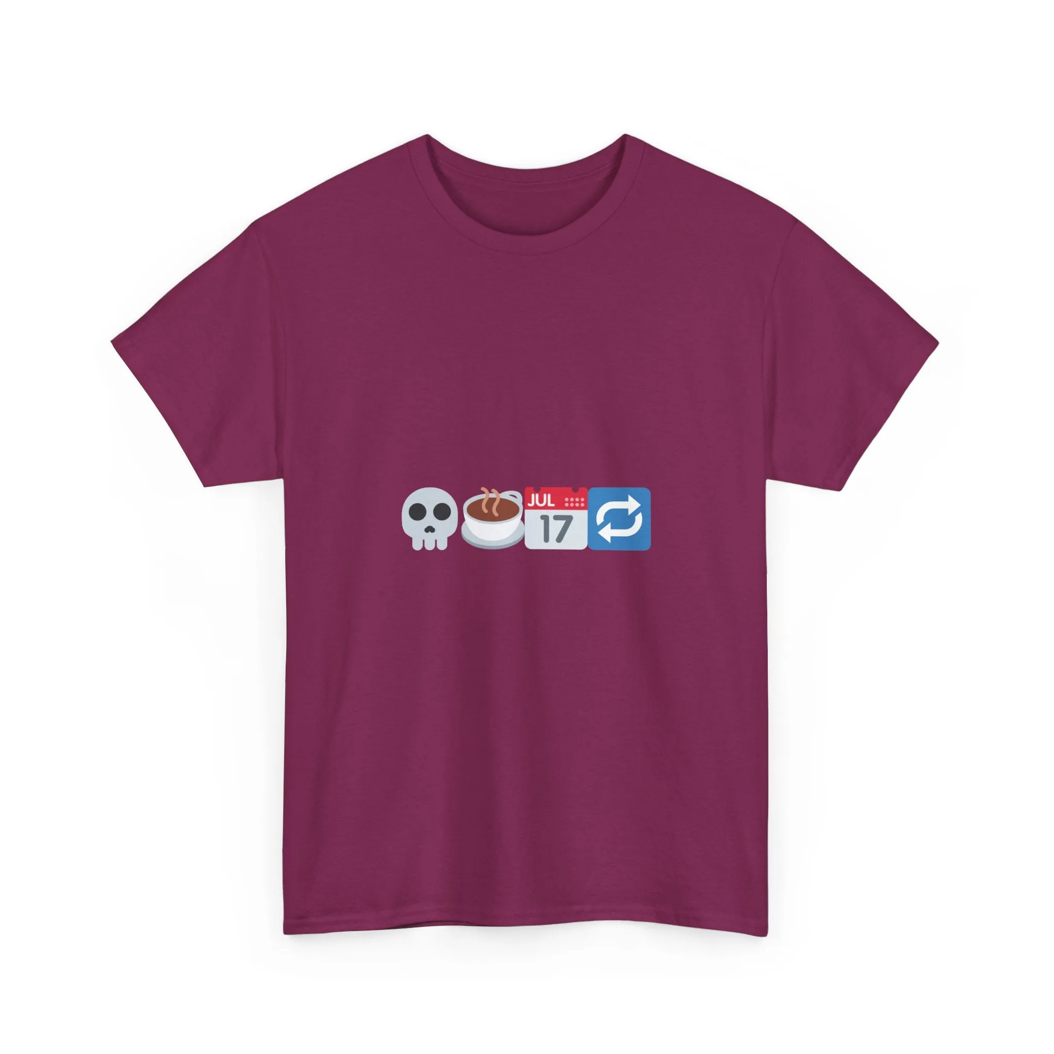 "Dead Inside But Caffeinated" Unisex Heavy Cotton Tee