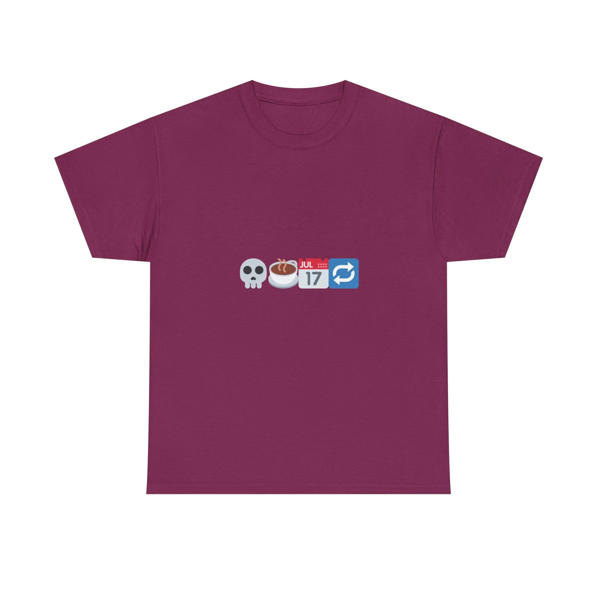 "Dead Inside But Caffeinated" Unisex Heavy Cotton Tee