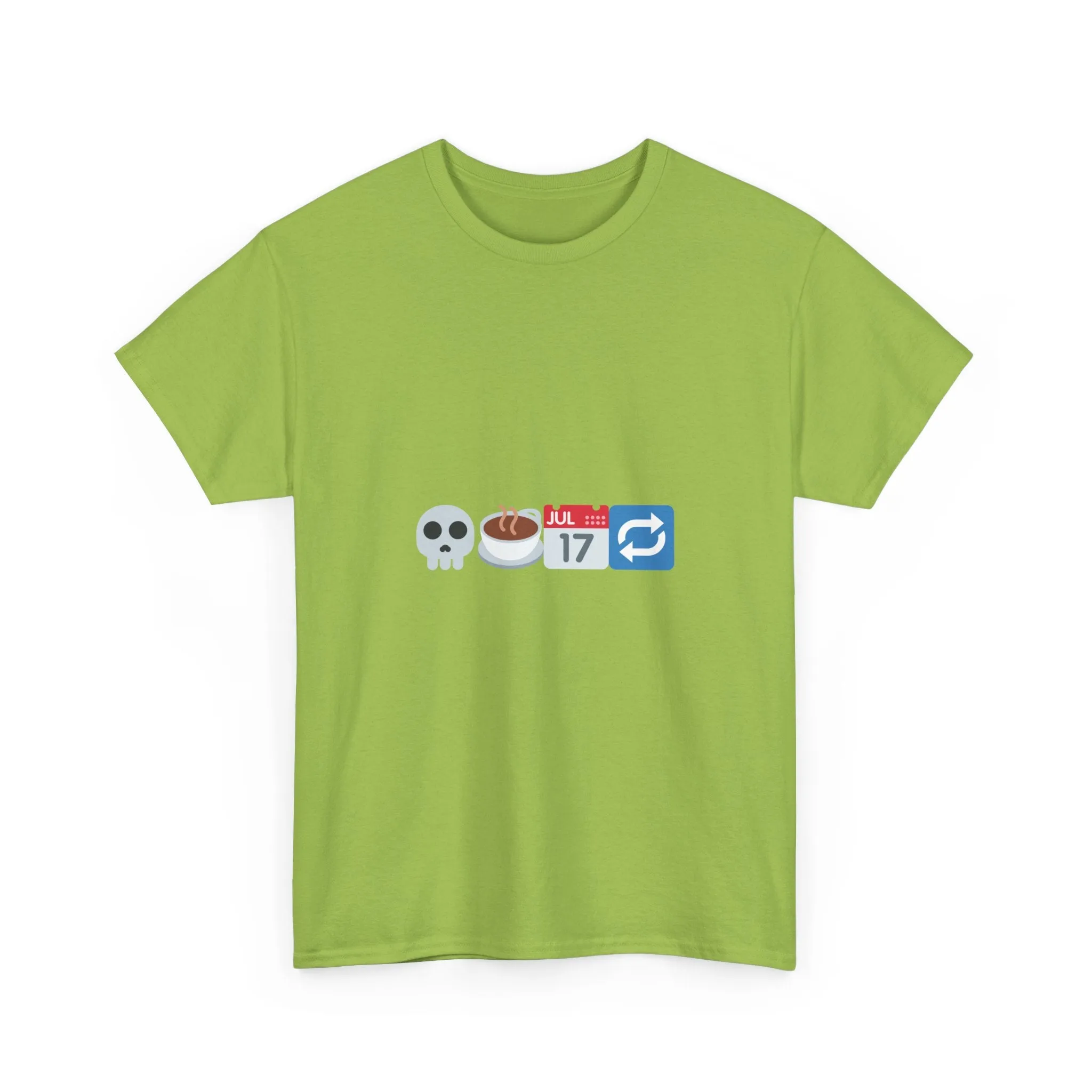 "Dead Inside But Caffeinated" Unisex Heavy Cotton Tee