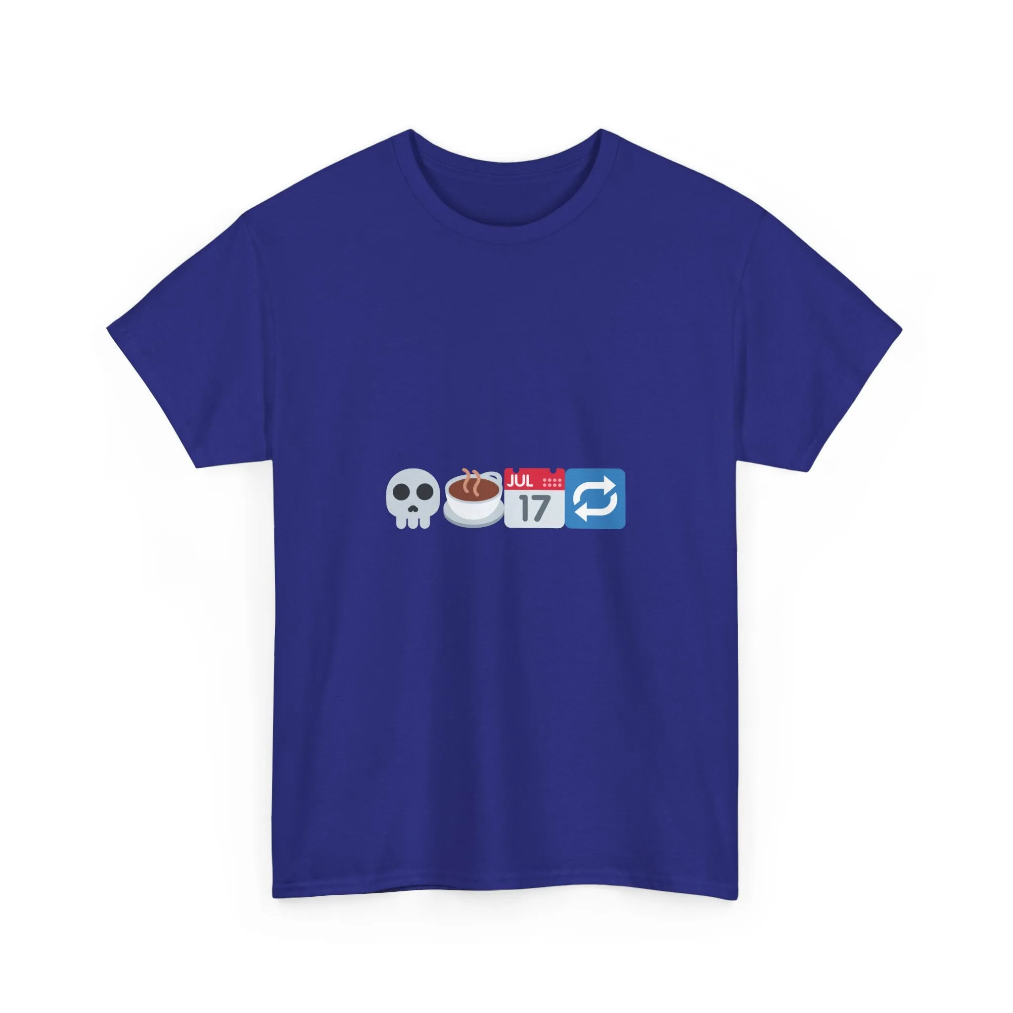 "Dead Inside But Caffeinated" Unisex Heavy Cotton Tee