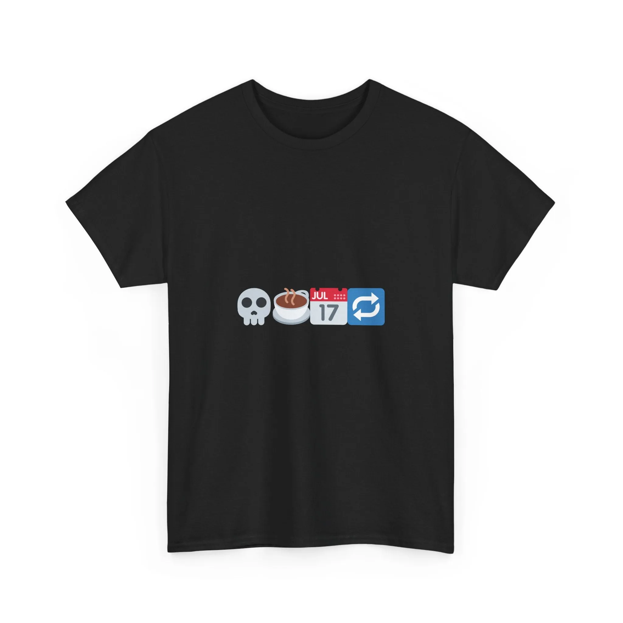 "Dead Inside But Caffeinated" Unisex Heavy Cotton Tee