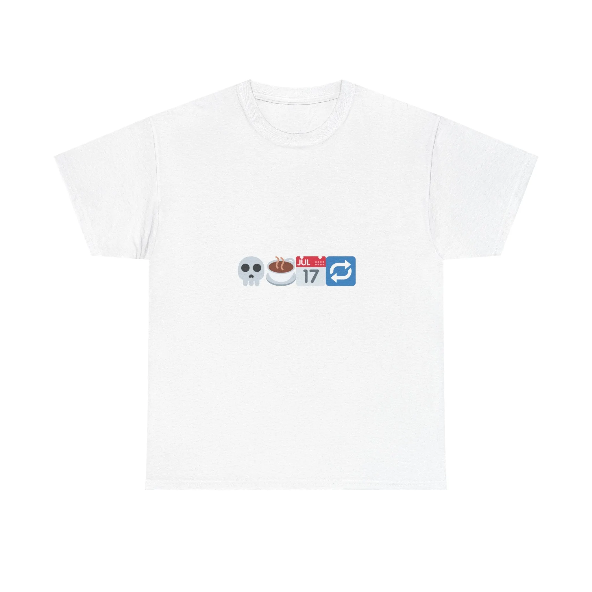 "Dead Inside But Caffeinated" Unisex Heavy Cotton Tee