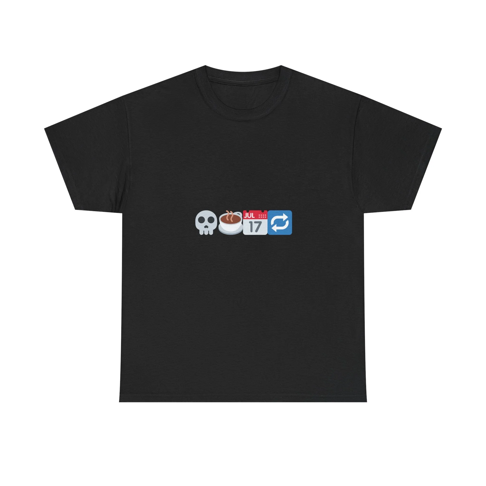 "Dead Inside But Caffeinated" Unisex Heavy Cotton Tee