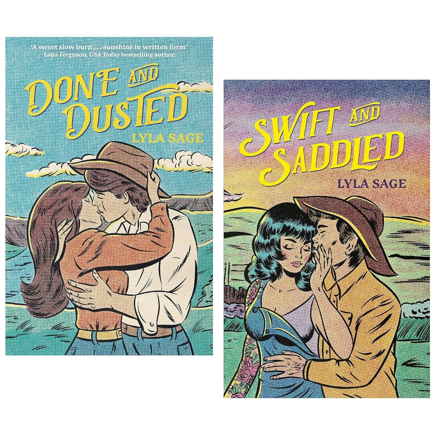 Rebel Blue Ranch Series 2 Books Collection Set by Lyla Sage (Swift and Saddled & Done and Dusted)
