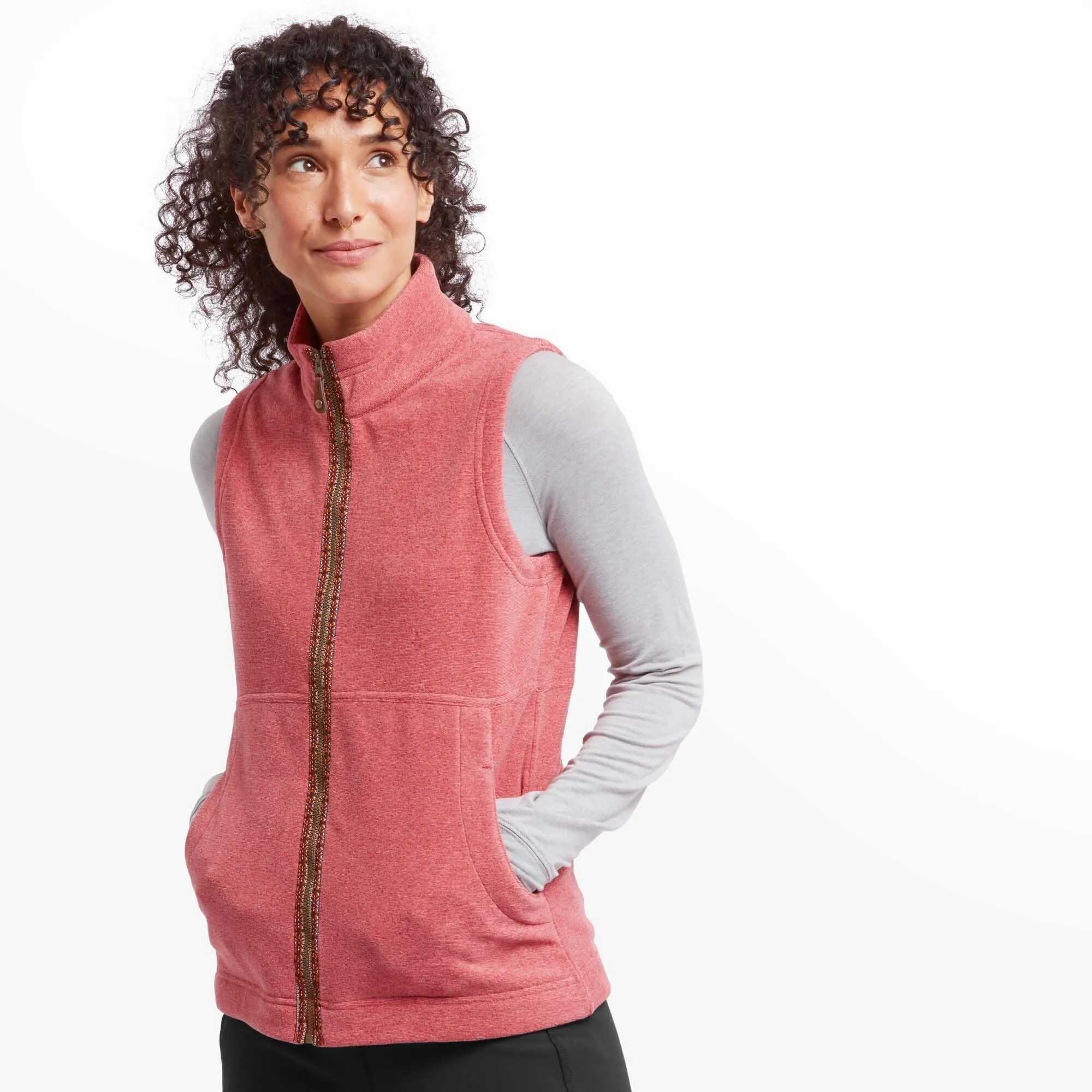 Rolpa Eco Vest - Mineral Red