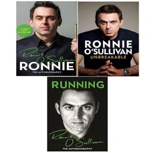 Ronnie O'Sullivan Collection 3 Books Set Unbreakable, Running, Ronnie