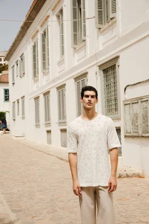 Route T-Shirt Textured White