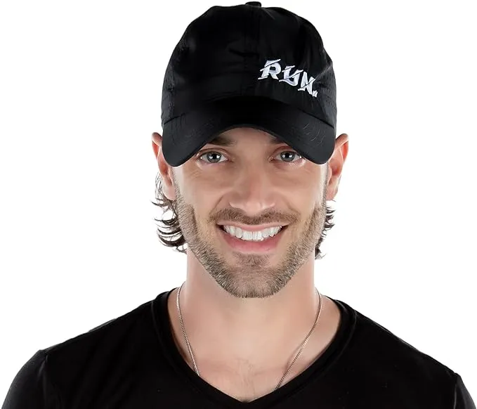 RUN Laser Cut Running Cap by Funky Junque