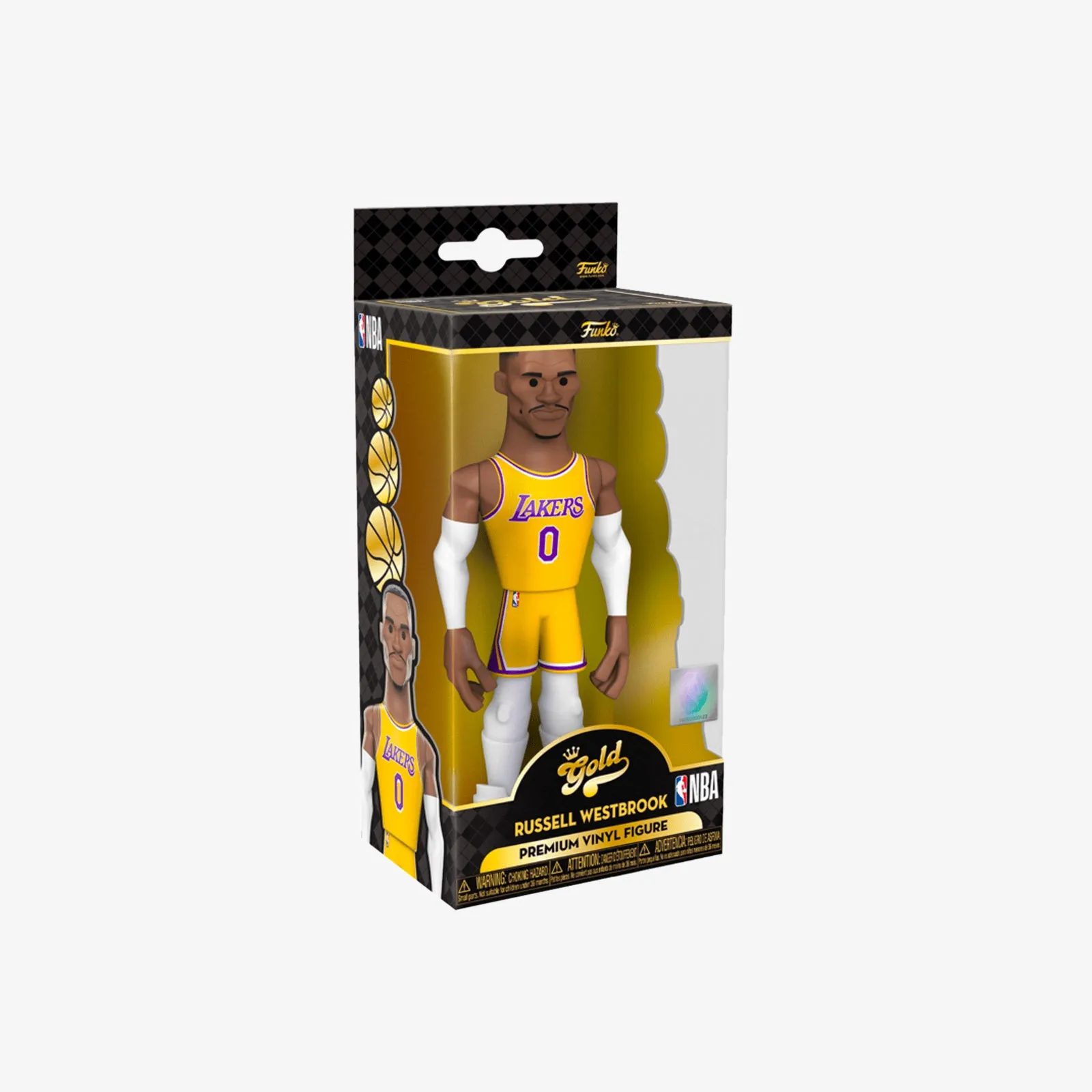 Russell Westbrook Los Angeles Lakers City Edition Mixtape 5" Vinyl Gold