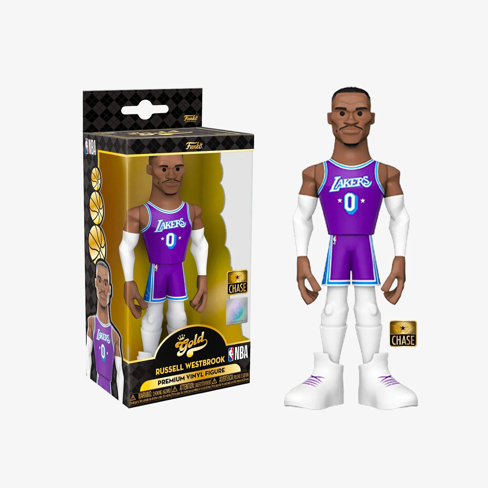 Russell Westbrook Los Angeles Lakers City Edition Mixtape 5" Vinyl Gold