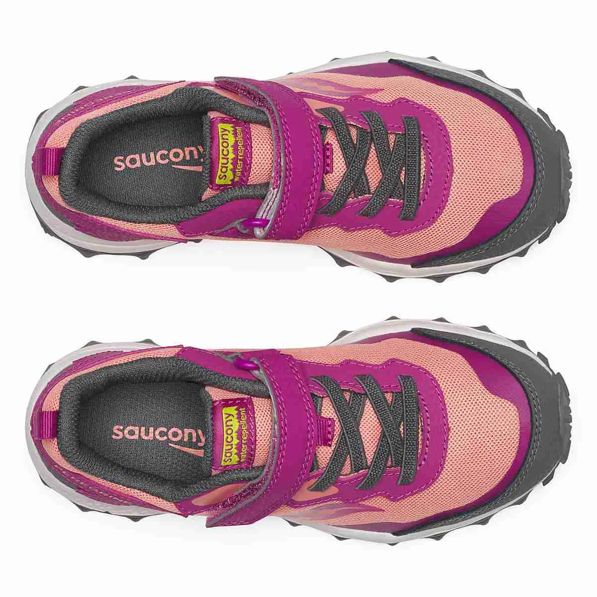 Saucony Peregrine Shield Jr Unisex Grey/PInk
