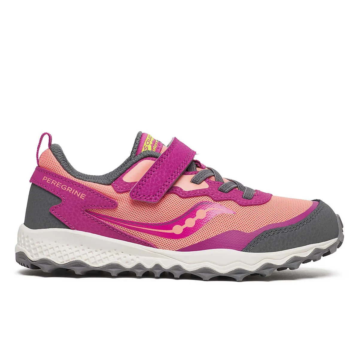 Saucony Peregrine Shield Jr Unisex Grey/PInk
