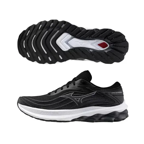 SCARPE RUNNING MIZUNO WAVE SKYRISE 5 SCARPA CORSA UOMO NERE BLACK