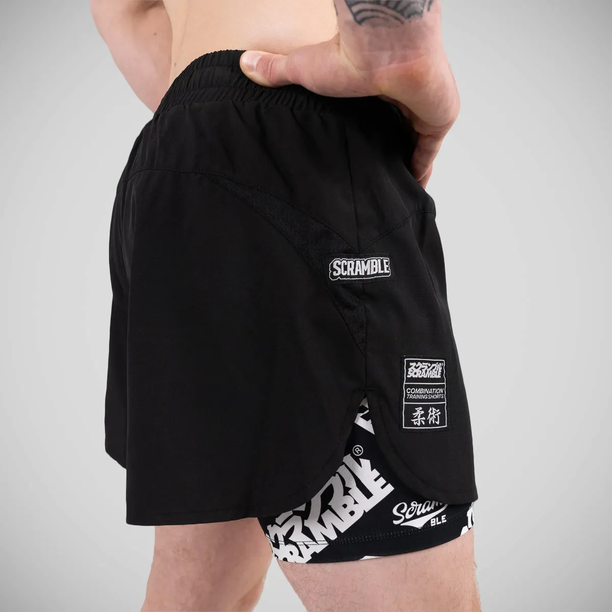 Scramble Logotype Combination Shorts