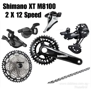 Shimano XT M8100 2 X 12 Speed 10-45T Groupset