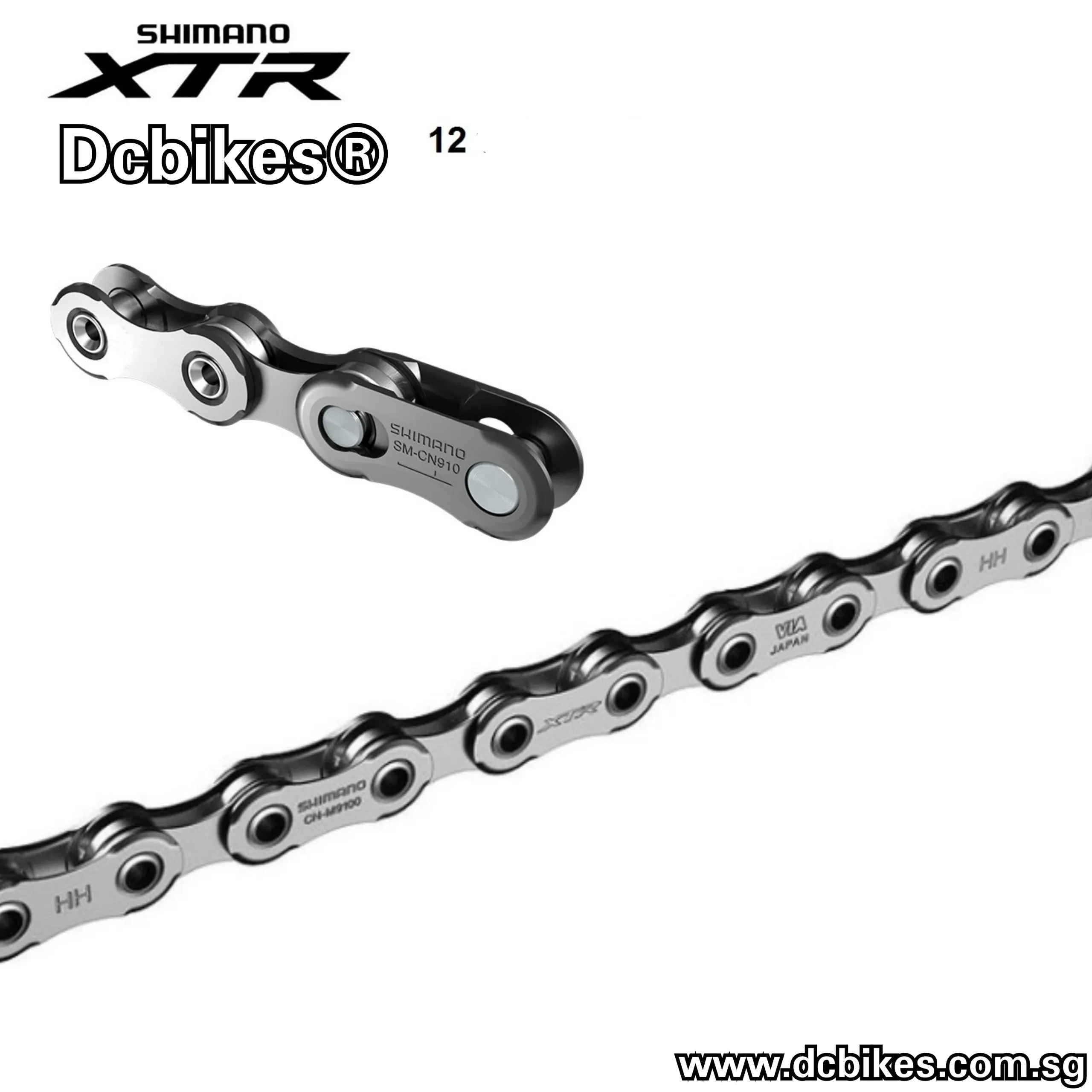 Shimano XTR 12 Speed M9100 HG Sil-Tec 126L Chain   Quick Link