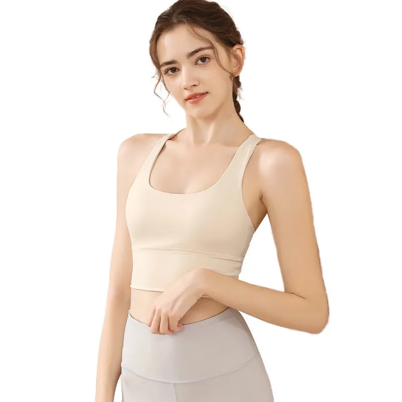 Shockproof High Strength Running Beauty Back Bra Workout Top