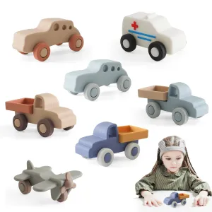 Silicone Car Teether Toy  Educational Baby Teething Block