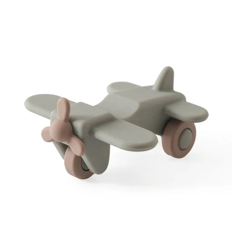 Silicone Car Teether Toy  Educational Baby Teething Block