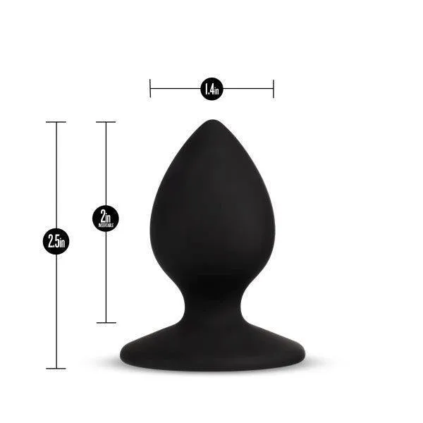 Slut Silicone Butt Plug - Black