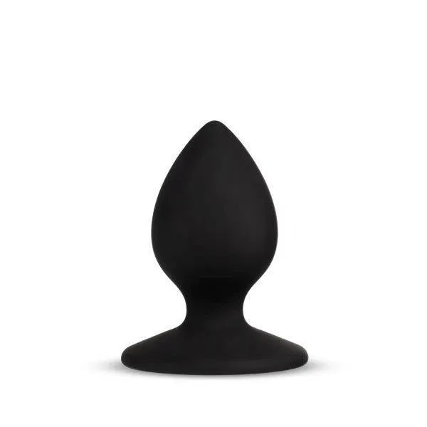 Slut Silicone Butt Plug - Black