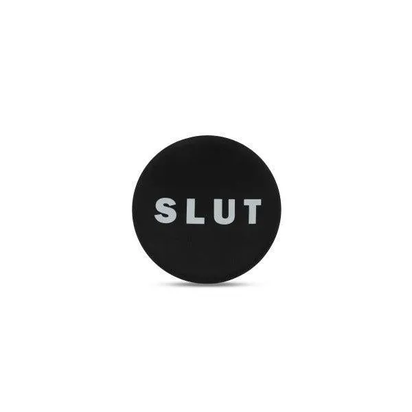 Slut Silicone Butt Plug - Black
