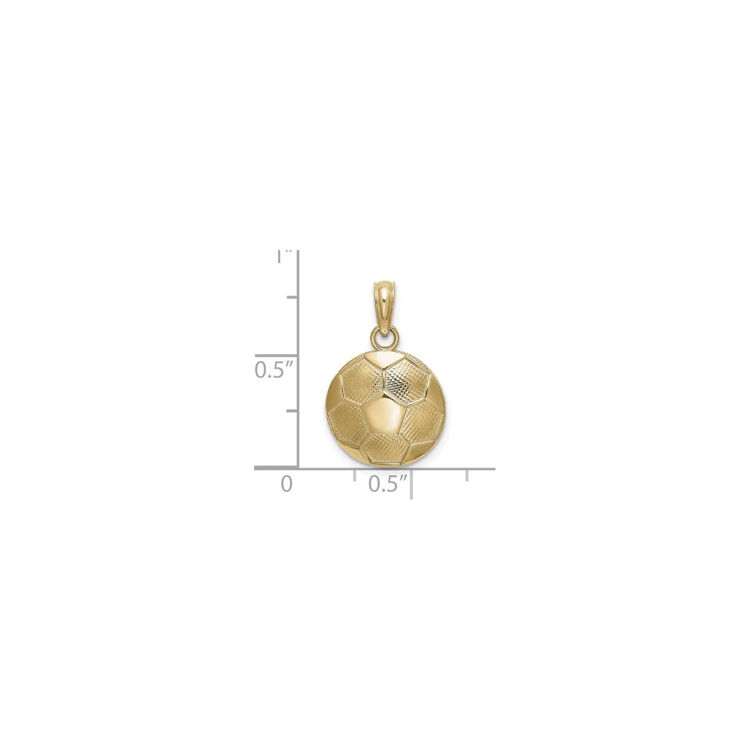 Small Soccer Ball Pendant (14K)