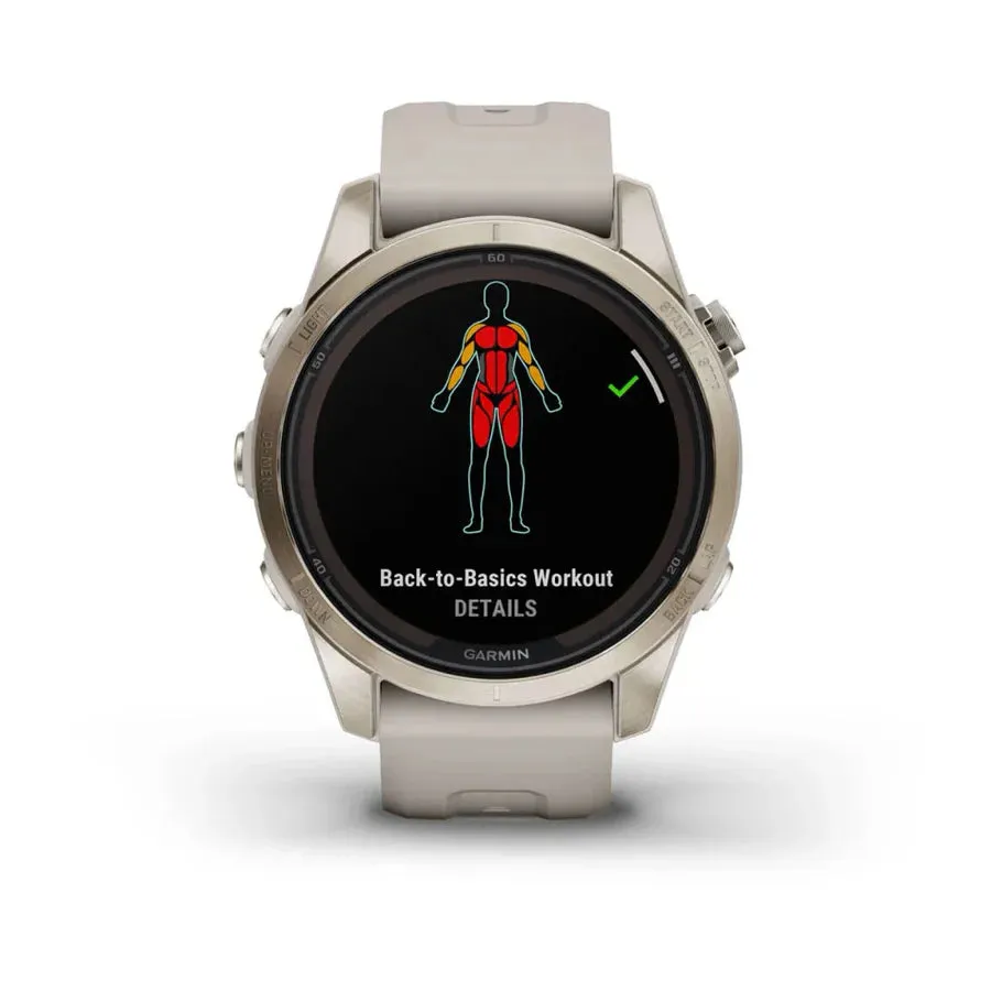 Smart Watch fēnix® 7S Pro Garmin – Sapphire Solar Edition