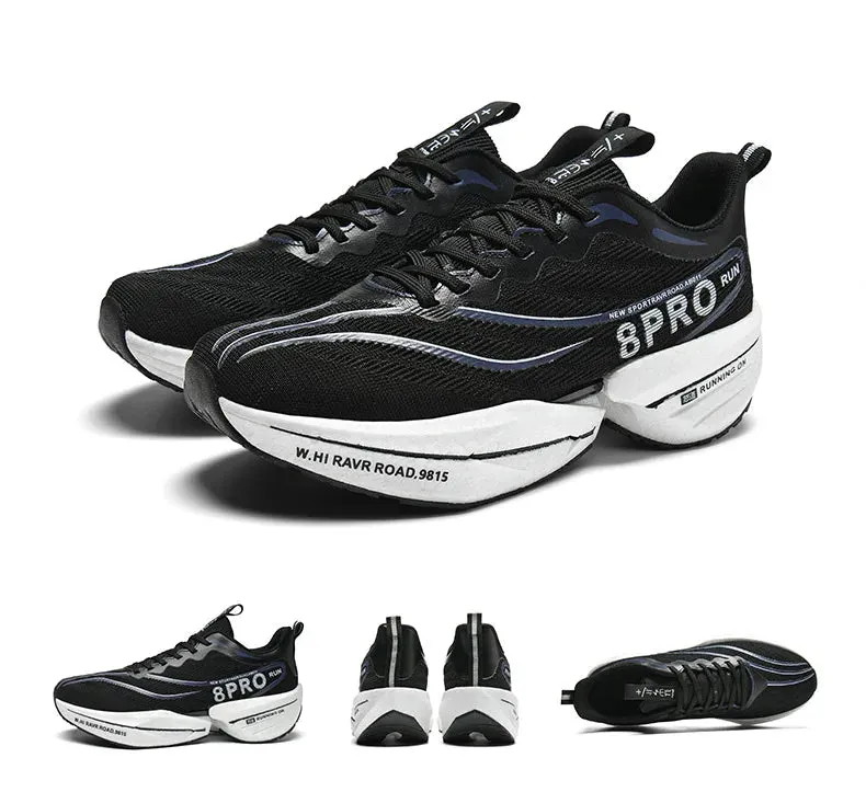 Specialty Carbon Plate Sports Running Shoes – Marathon Air Cushion, Men’s Breathable, Lightweight, Women’s Comfortable Nonskid Sneakers